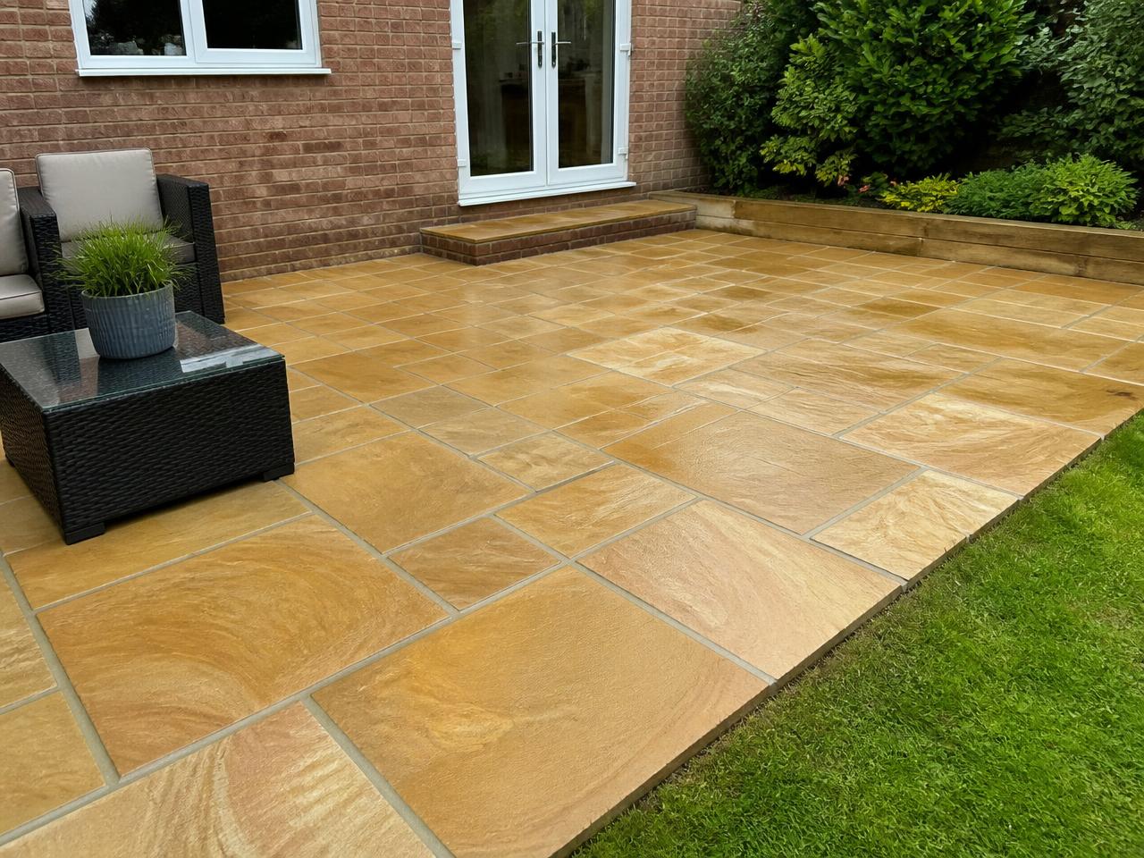Patio after cleaning